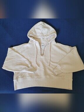 aerie Cream Pullover Hoodie